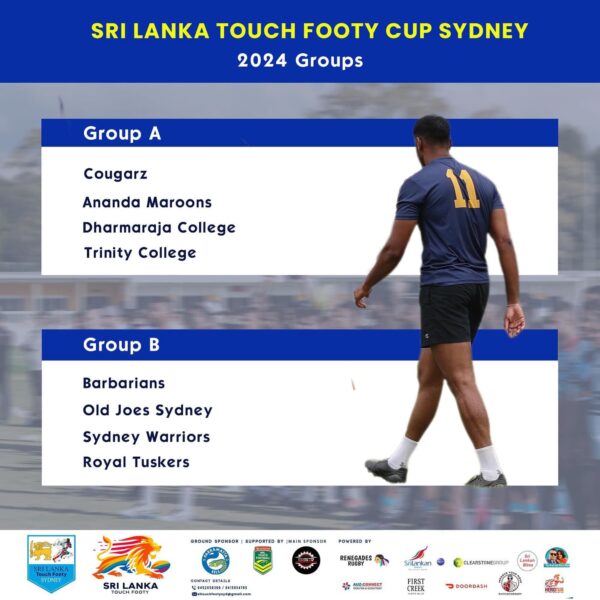 Sri Lanka Touch Footy Club in Sydney- Sri Lanka Touch Footy Cup Sydney 2024 - photos and write up by The Brad & Kiara Show