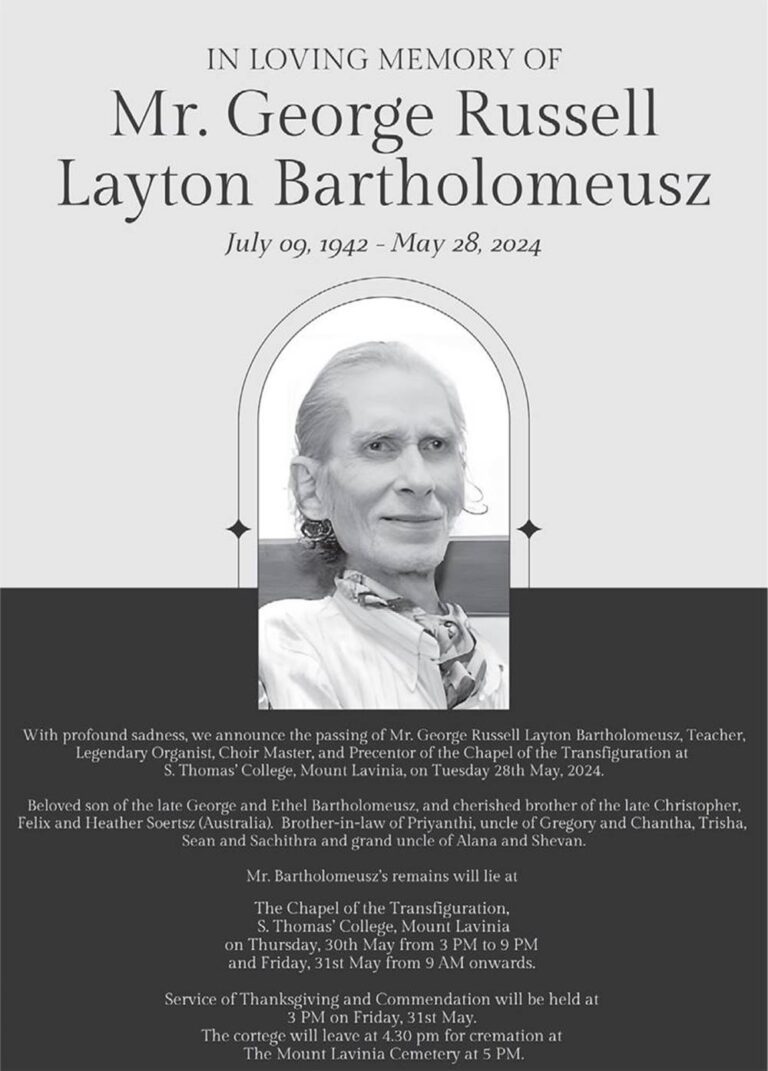 Mr. George Russell Layton Bartholomeusz