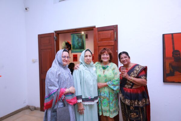 Safani and her mother Farzana with Beverley and Sally. It has been 57 years since Beverley last saw Farzana as schoolgirls at St Lawrence’s.