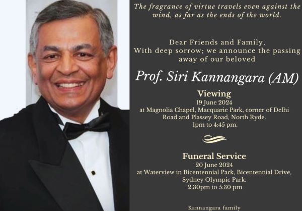 Dr Siri Kannangara
