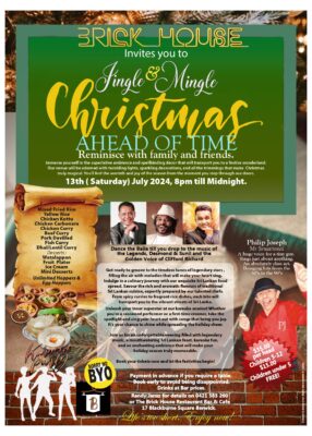 ERICK HOUSE Invites you to Fingle & Mingle Christmas -13th ( Saturday) July 2024 - 8pm till Midnight. ( Melbourne Event )