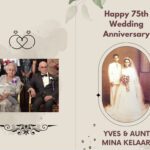 Happy 75th Wedding Anniversary Yves Aunty Mina Kelaart