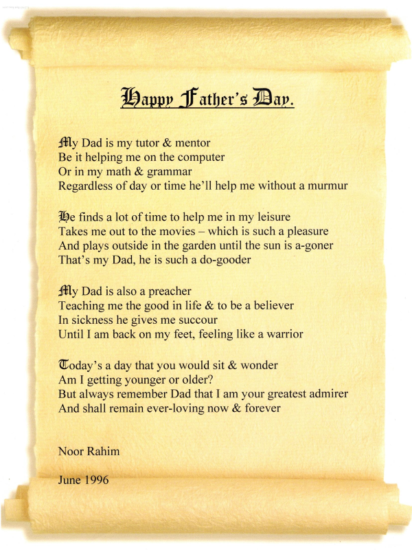 Happy Father's Day - By Noor Rahim