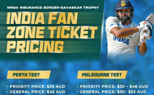 Indian and Pakistan Fan Zone Ticket Pricing - Australian Summer of Cricket