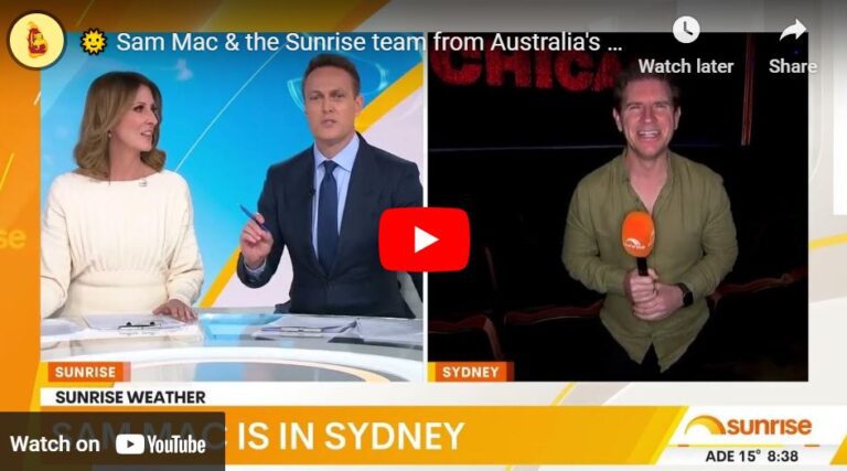 Sam Mac & the Sunrise team from Australia’s #1 Breakfast Show on Channel 7 are touring Sri Lanka