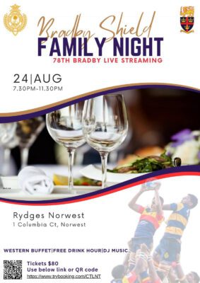 Bradby Shield Family Night 2024 - Saturday 24 August 2024 700 PM - 1130 PM( Sydney Event )