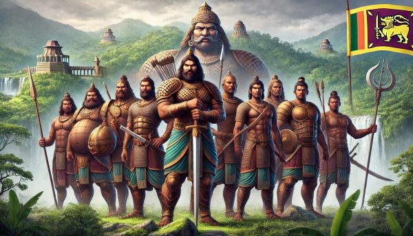 Ten Giant warriors
