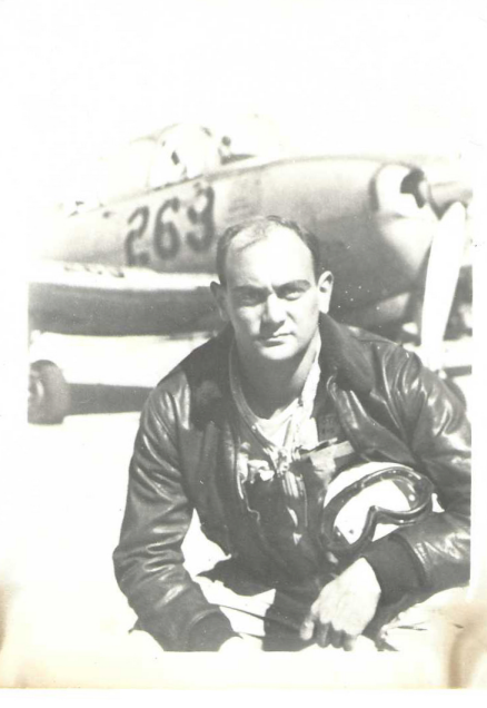 Photo of Noel Stace (son) from 1957. He was a pilot who was lost at sea, when his plane overshot the flight deck while landing. His body was never recovered.