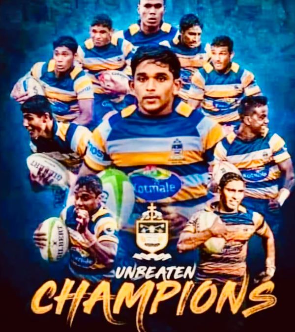 St. Peters pull off thrilling 6-3 win over Isipathana in Sri Lanka schools rugby final. - By Trevine Rodrigo. 