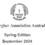 The Burgher Association Australia Spring 2024 Bulletin issue