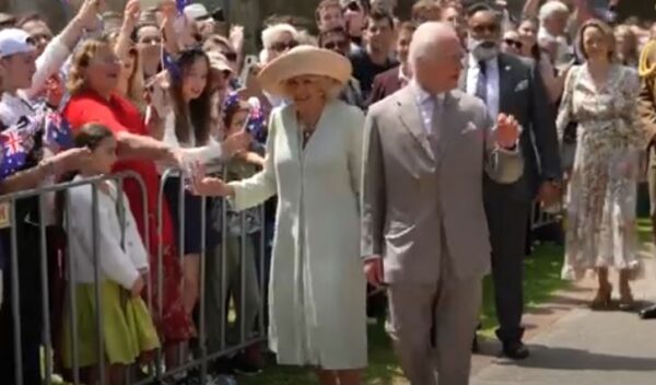 Australians Welcome King Charles III and Queen Camilla at St Thomas' Anglican Church in North Sydney