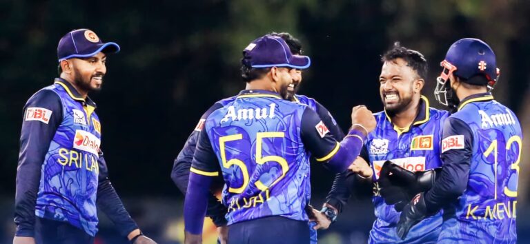 Sri Lanka react in savage fashion to crush Windies in game two. Debutante Dinuth Wellalage has West Indian batters in a dizzy spin. – BY TREVINE RODRIGO IN MELBOURNE.  (eLanka Sports Editor)