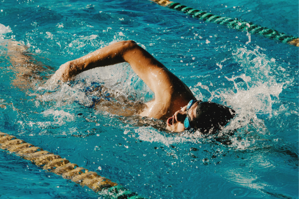 Sri Lanka’s top backstroke swimmer,