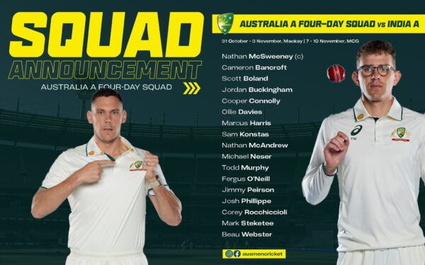 The National Selection Panel (NSP) today confirmed men’s squads for the ODI International Series against Pakistan and Australia A matches against India.