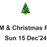 AGM & Christmas Party - Sunday 15th December 2024 - 3:45 PM To 9:30 PM ( Sydney event )