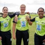 Chamari Athapaththu, along with teammates Georgia Voll and Taneale Peschel, visited Drummoyne this week to experience the festival preparations firsthand.