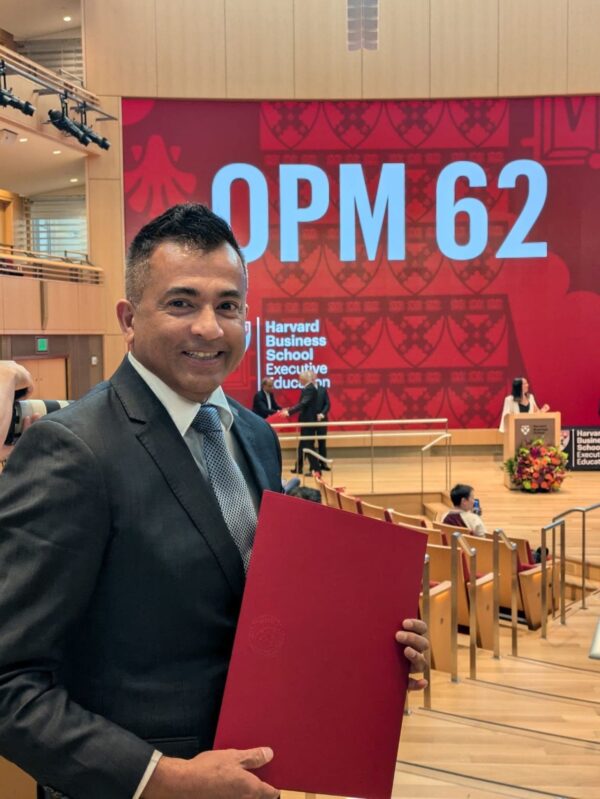 Jamitha Pathirana (founder CEO at B.dynamic Group, Australia) graduates from the OPM program at Harvard Business School, an achievement that means more to him than any other qualification on his CV.