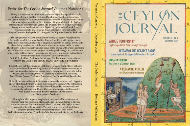The Ceylon Journal II – By Avishka Mario Senewiratne