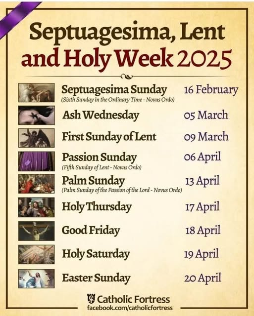 LENT CALANDER