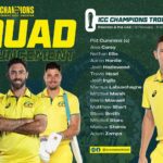 Preliminary Australian squad for the ICC Men’s Champion’s Trophy