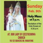 Sri Lankan NSW Catholic Association - Feast of Our Lady of Lanka - Sunday February 9th - 4.30 p.m ( Sydney Event )