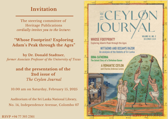 Discover the Wonders of Adam's Peak & Celebrate the Launch of The Ceylon Journal's 2nd Issue!