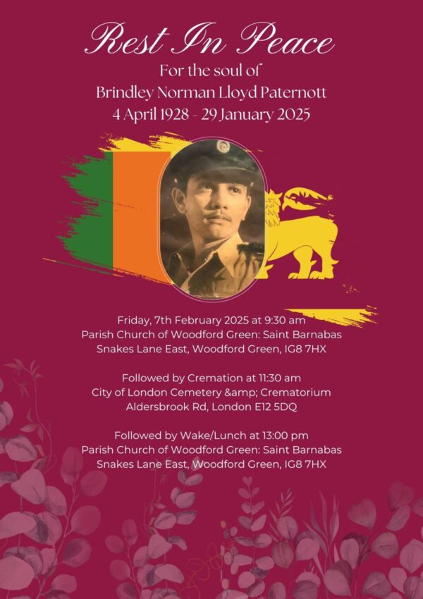 Rest In Peace For the soul of Brindley Norman Lloyd Paternott - 4 April 1928 - 29 January 2025