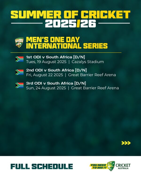 Cricket Everywhere in Season 2025-26 International Schedule