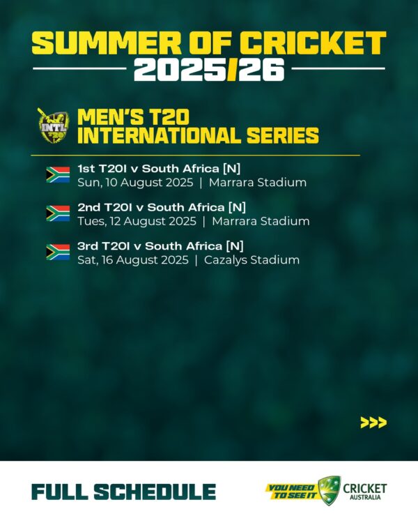 Cricket Everywhere in Season 2025-26 International Schedule