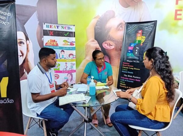 Management discussion with a patient at the Diabetic Association, Rajagiriya, Colombo, Sri Lanka