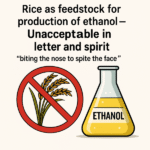 IS IT APPROPRIATE TO USE RICE AS FEEDSTOCK FOR ETHANOL PRODUCTION IN INDIA - By N.S.Venkataraman