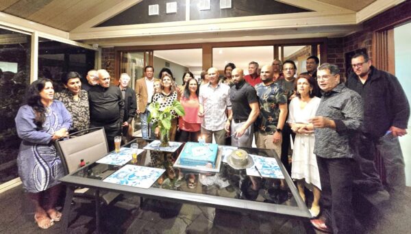 Sandy's home in Dingley to celebrate his 70's milestone birthday