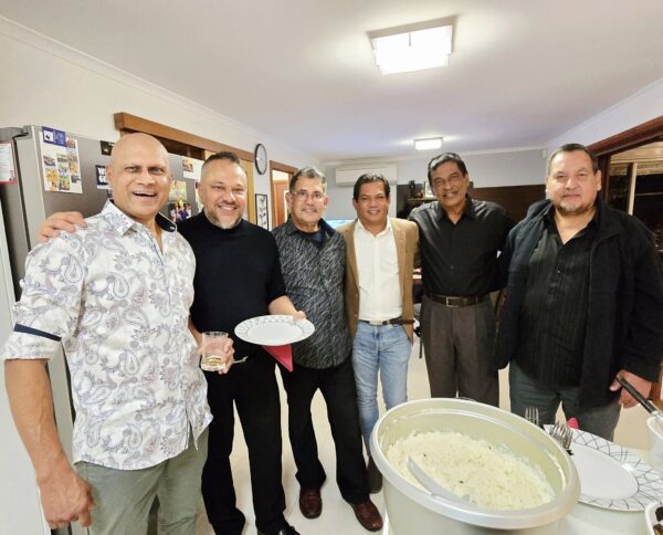 Sandy's home in Dingley to celebrate his 70's milestone birthday