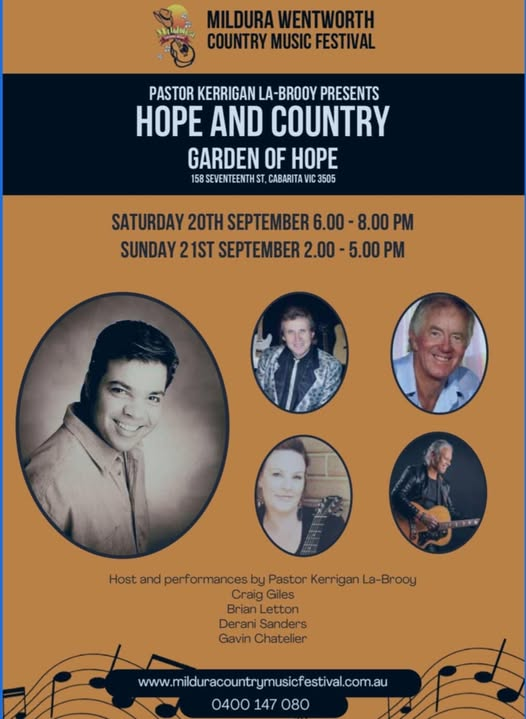 Annual Mildura Country Music Festival - 20th & 21st September ( Sydney Event )