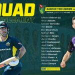 Australia men's squad for Qantas T20I Series against the West Indies