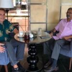 DESMOND CORTELING AND INBA KUMAR FERNANDO DURING THEIR LAST MEETING IN OCTOBER 2023