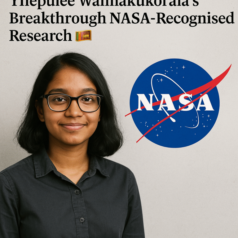 Young Sri Lankan Trailblazer: Thepulee Wannakukorala’s Breakthrough NASA-Recognised Research