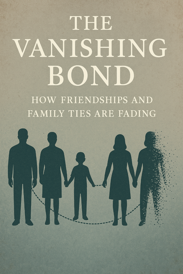 An Inspiration message for July 2025 - The Vanishing Bond - How Friendships and Family Ties Are Fading - By Charles Schokman