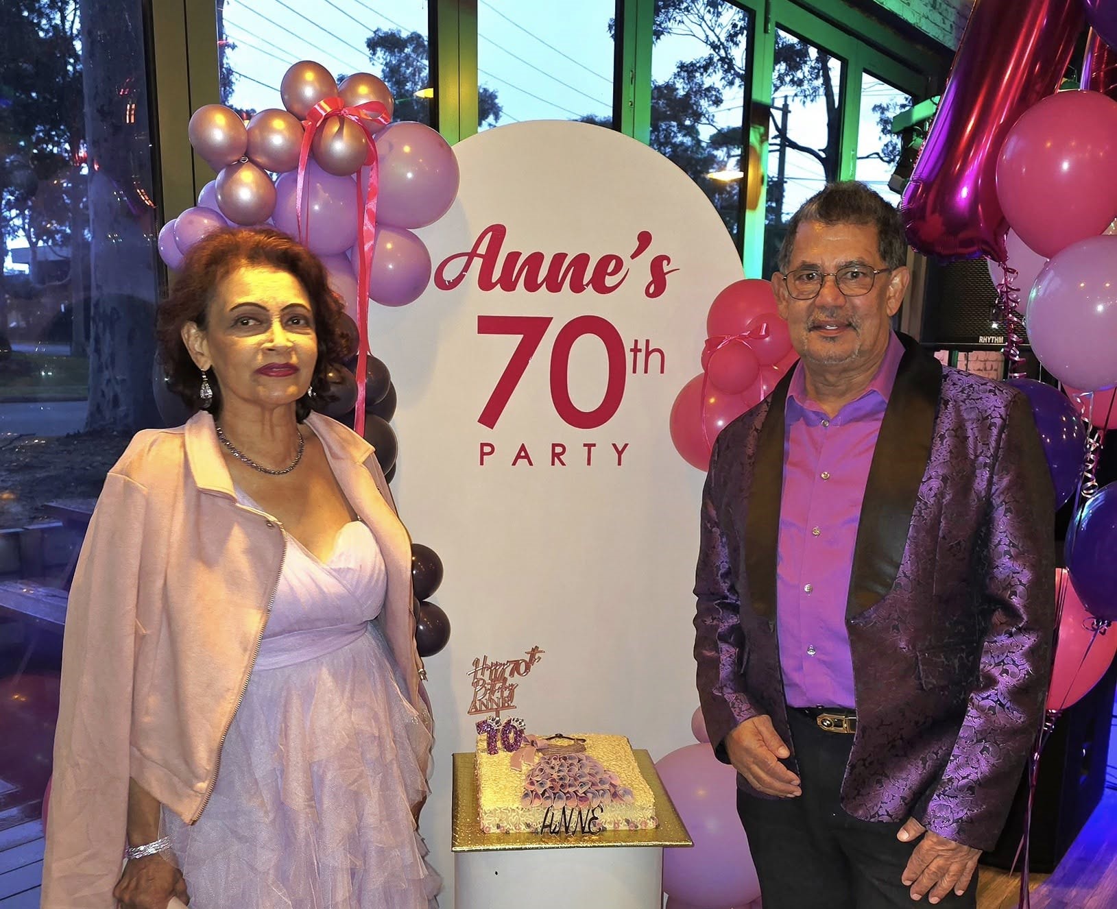 Anne's 70th birthday was a milestone that was unforgettable. - By Trevine Rodrigo in Melbourne. 2