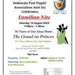 Holy Family Convent Dehiwala Past Pupils’ Association Aust Inc Celebrates - Familian Nite - Saturday 16 August 2025 7:00pm - 1.00am ( Melbourne Event )