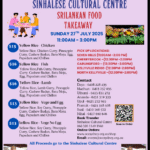 Sinhalese Cultural Centre - Sri Lankan Food Takeaway -Sunday the 27th July 2025 - 11 AM To 3 PM ( Sydney Event )