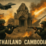 Thailand Cambodia border conflict 2025 , Ta Muen Thom temple clashes , Thailand Cambodia military escalation ,Ancient temple dispute Southeast Asia