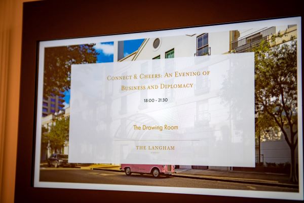 Connect & Cheers. An Evening of Business and Diplomacy at The Langham, Sydney 