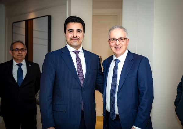 Dr Frank Alafaci PhD with H.E Mr. Ali Saad All-Hajri (Ambassador of Qatar) 