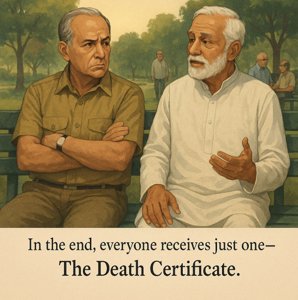 retired Police Commissioner story , life after retirement moral lesson , humility and respect after career , inspirational story for seniors , lesson on letting go of titles