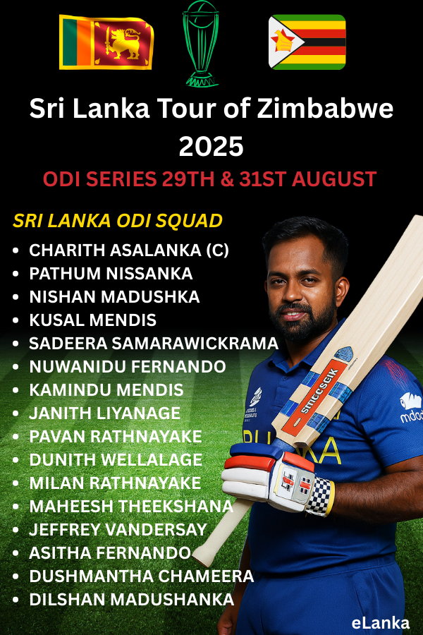 Sri Lanka Tour of Zimbabwe 2025