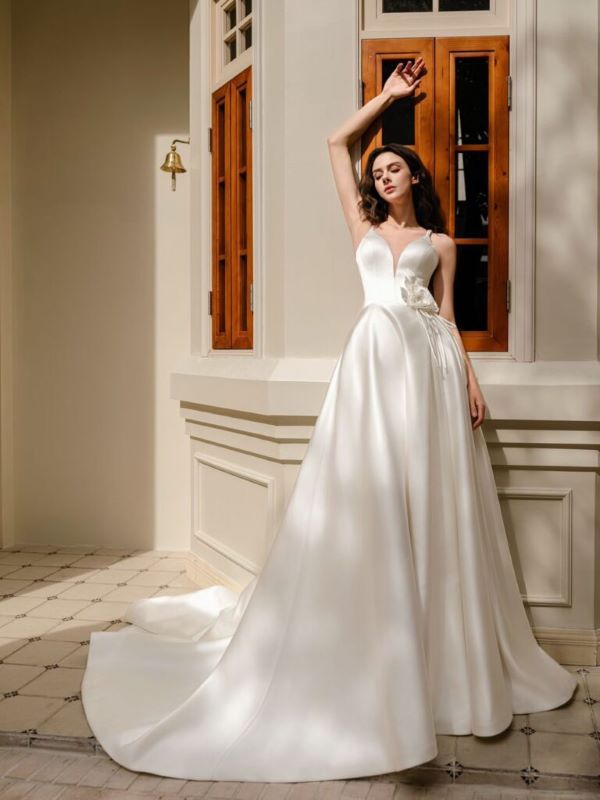 Affordable bridal dresses and wedding gowns with beaded details