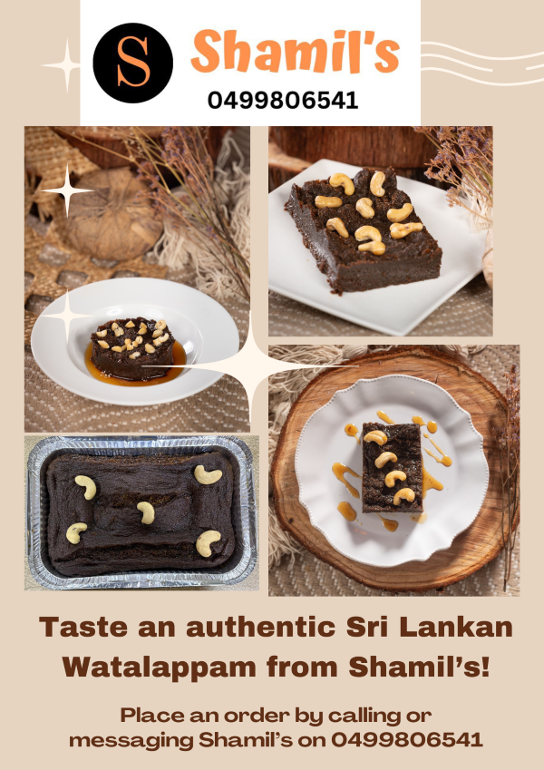 Taste an authentic Sri Lankan Watalappam from Shamil’s!