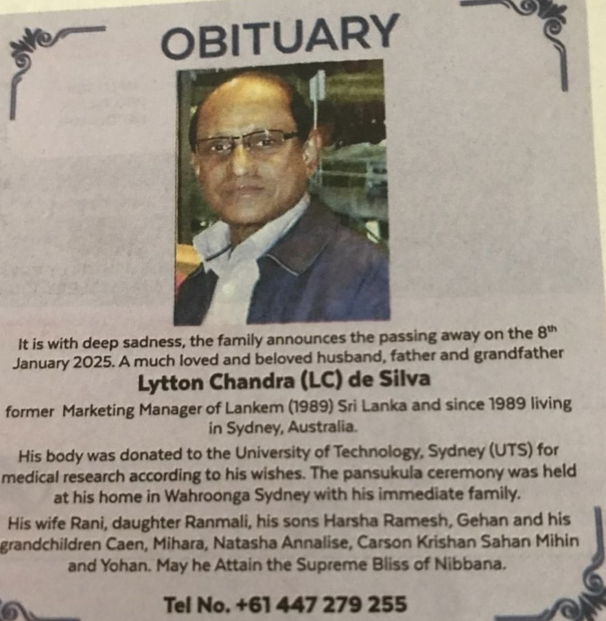 Lytton Chandra (LC) de Silva
