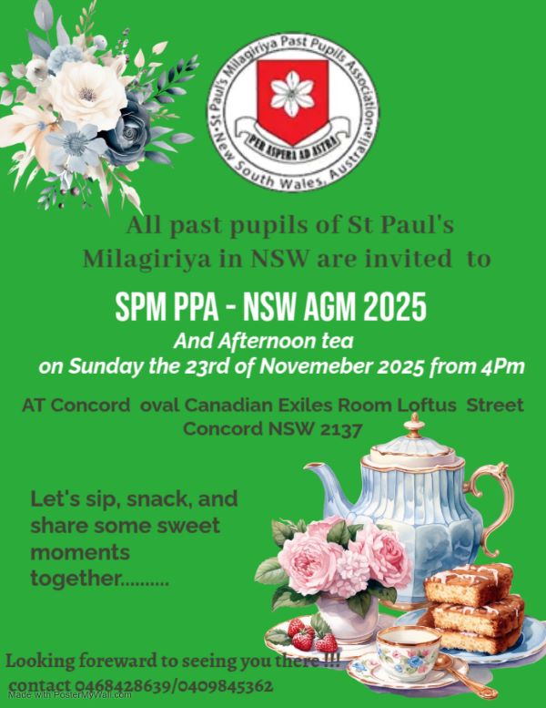 SPM PPA -NSW AGM 2025 And Afternoon tea - Sunday the 23rd of November - 4PM ( Sydney Event )